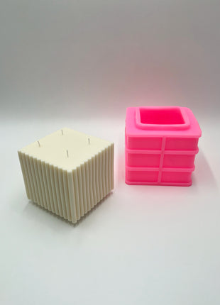 Ribbed Cube Mould