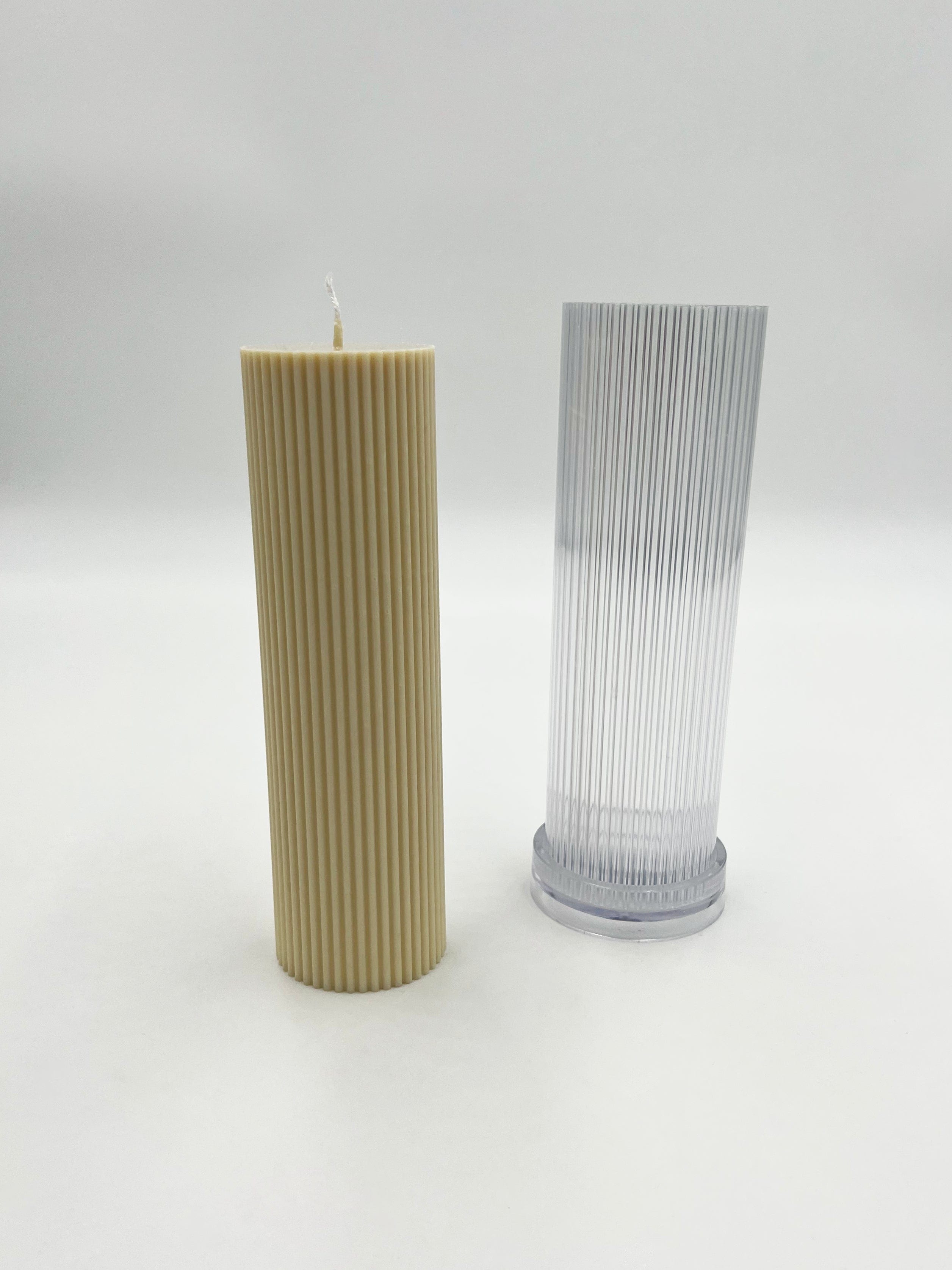 Ribbed Pillar Mould Tall